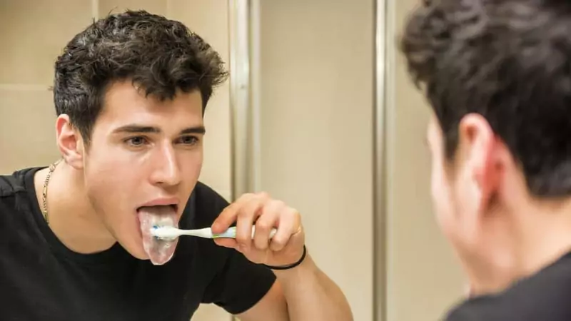 Tooth Brushing and Tongue Cleaning